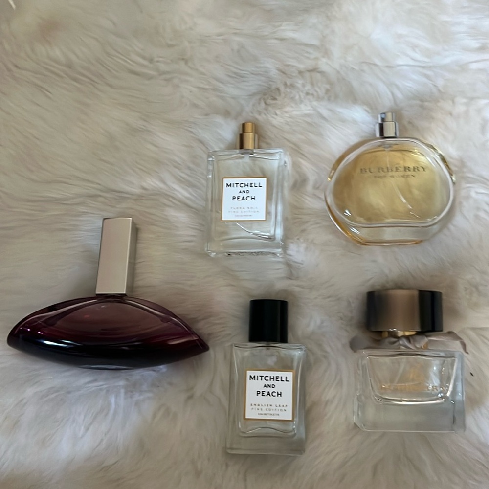 Burberry(2) Lot Perfume CK euphoria intense(1)Mitchell and Peach(2)*make offer*